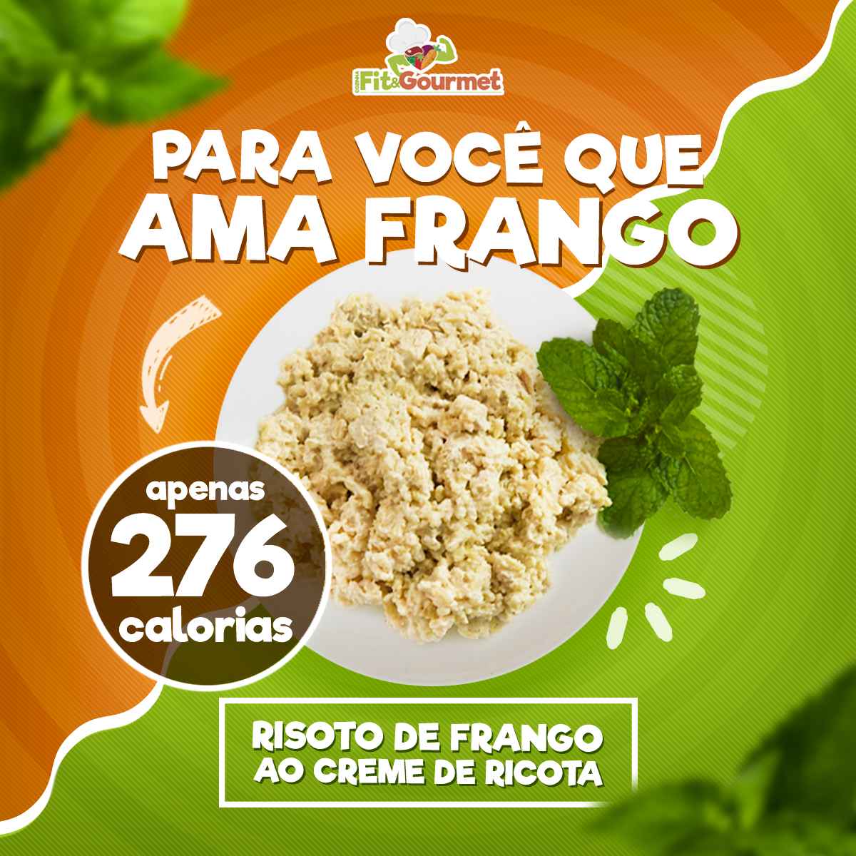 risoto de frango